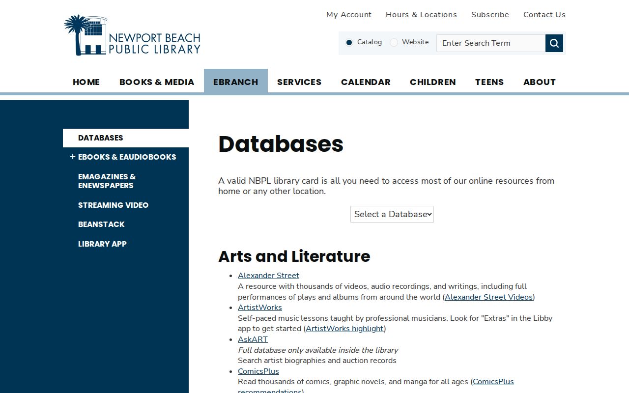 Newport Beach city directory library genealogy and newspaper databases