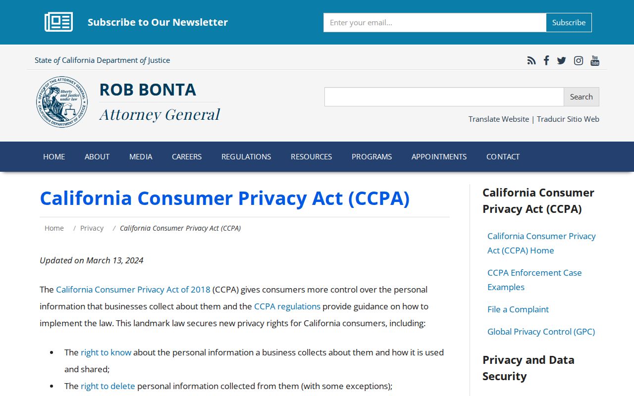California privacy guidance for Newport Beach neighbors research